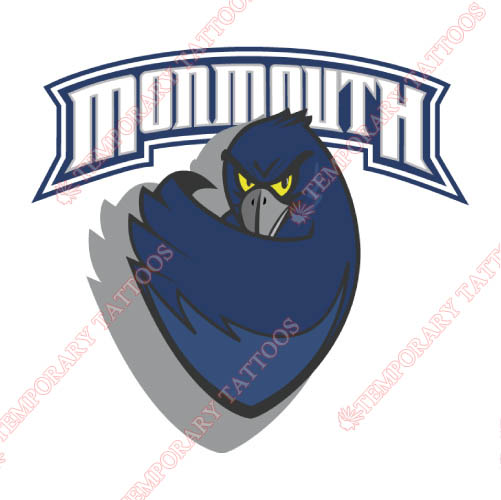Monmouth Hawks Customize Temporary Tattoos Stickers NO.5156